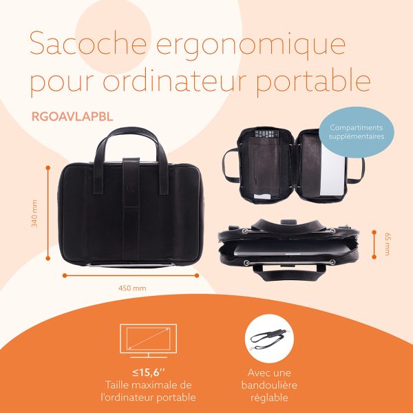 Sacoche femme pour ordinateur portable jusqu'à 15,6 coloris rouge - prix  pas cher et achat rapide chez iOBURO- prix pas cher ch