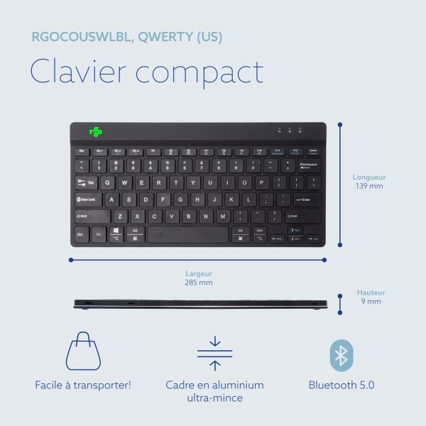 Autres accessoires informatiques R-Go Tools R-Go Hygenic - Protège-clavier  - transparent - pour P/N: RGOCOUSWDBL