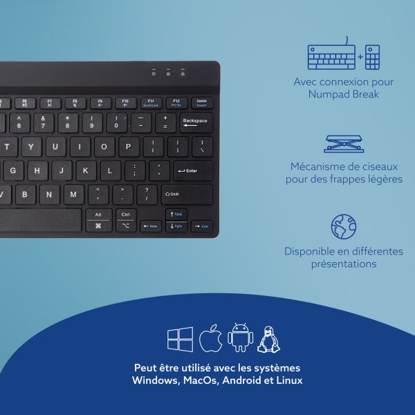 Clavier compact et pavé numérique R-Go Break - Azergo