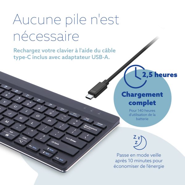 Clavier COMPACT BREAK RGOCOFRWDBL, toute la bureautique informatique.